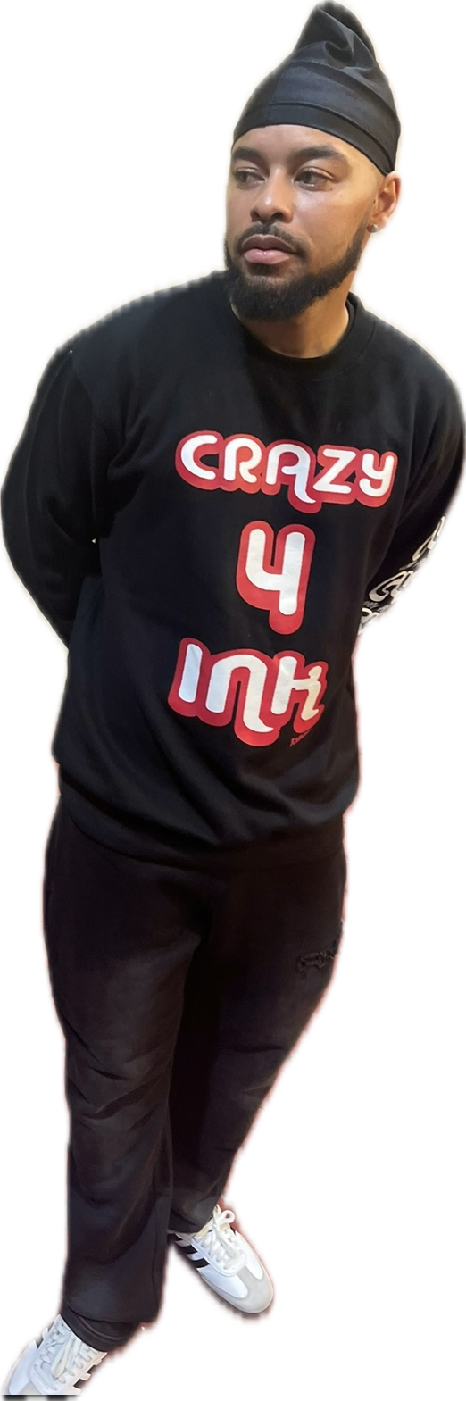 Black C4I Crewneck ( Limited Front & Back Print )