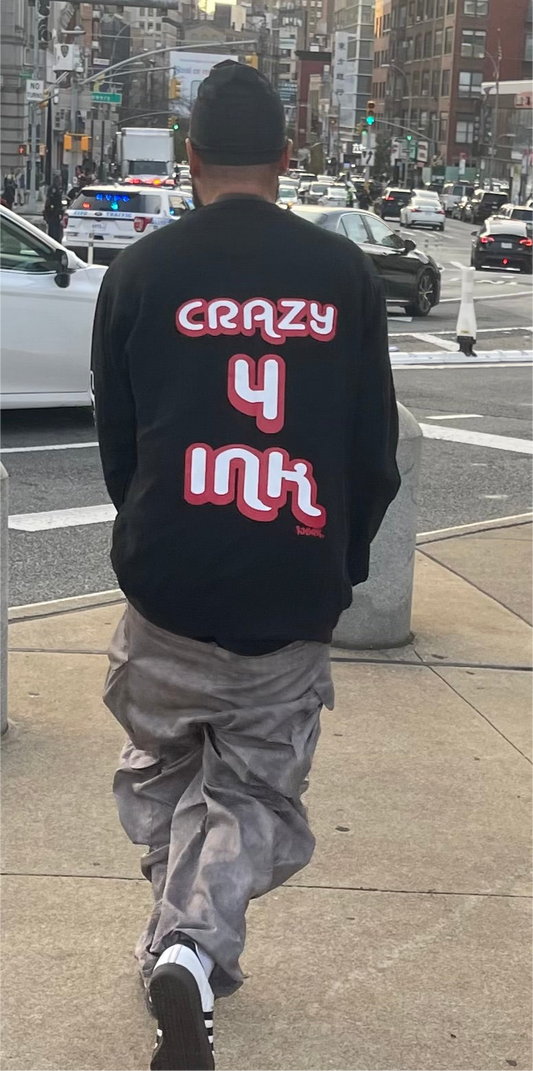 Black C4I Crewneck ( Limited Front & Back Print )