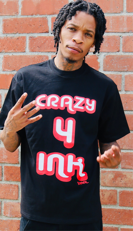 Crazy 4 Ink (Black & Red)
